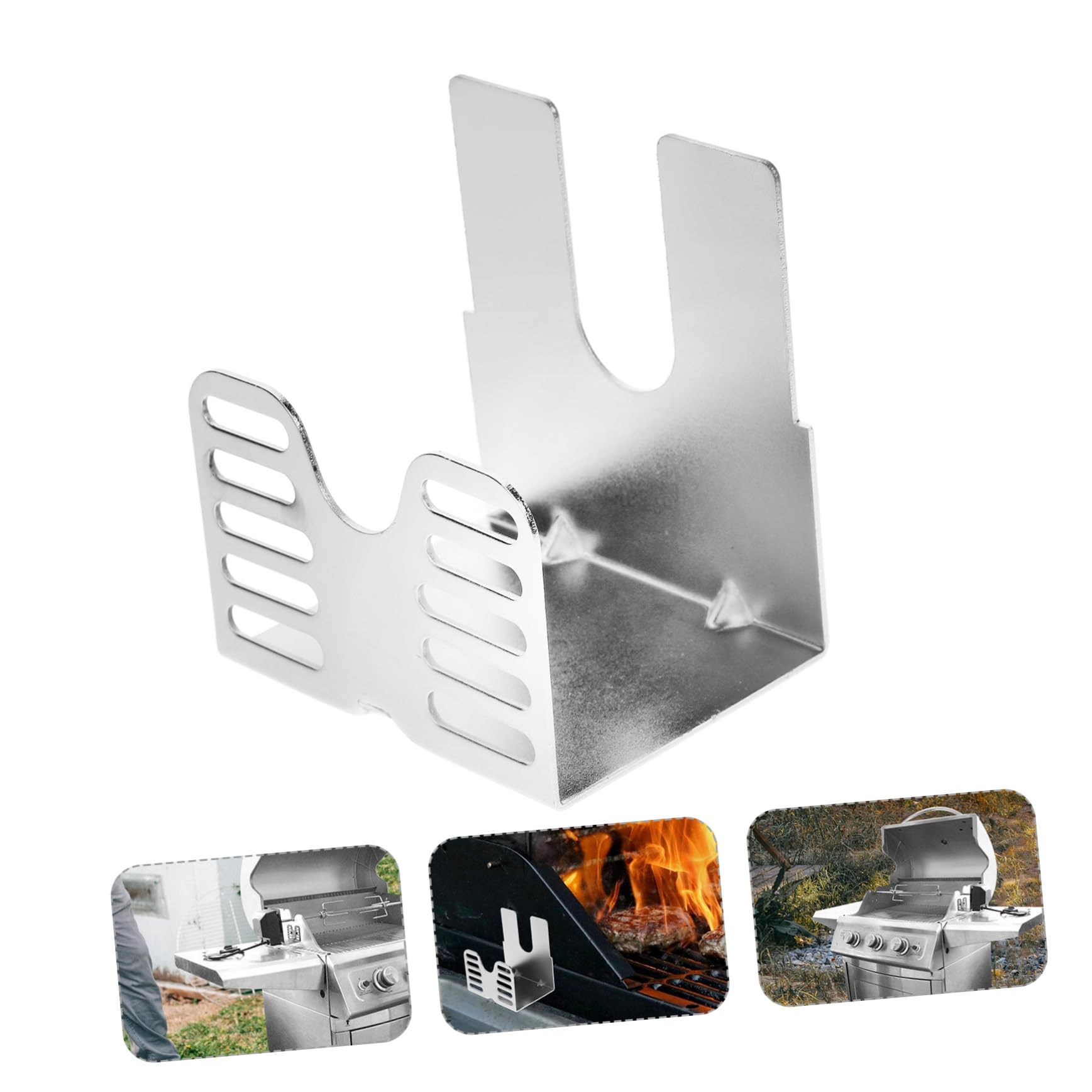 CONGARTENO Heavy-duty Rotisseries Motor Mounting Bracket for Outdoor Bbqs Sturdy Stainless Steel Grill Motor Bracket Holder