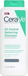 CeraVe Oil Control Balancing Shampoo, Clarifying Shampoo With Ceramides & Hyaluronic Acid, Removes Oil