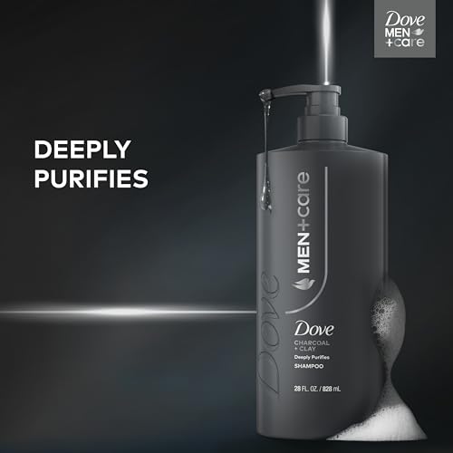 Dove Men Charcoal + Clay Clarifying Shampoo for Oily Hair, 28oz | For men's oily hair care, Deep Purifying Benefits help remove dirt, oil & buildup for healthier-looking, stronger hair - image 4