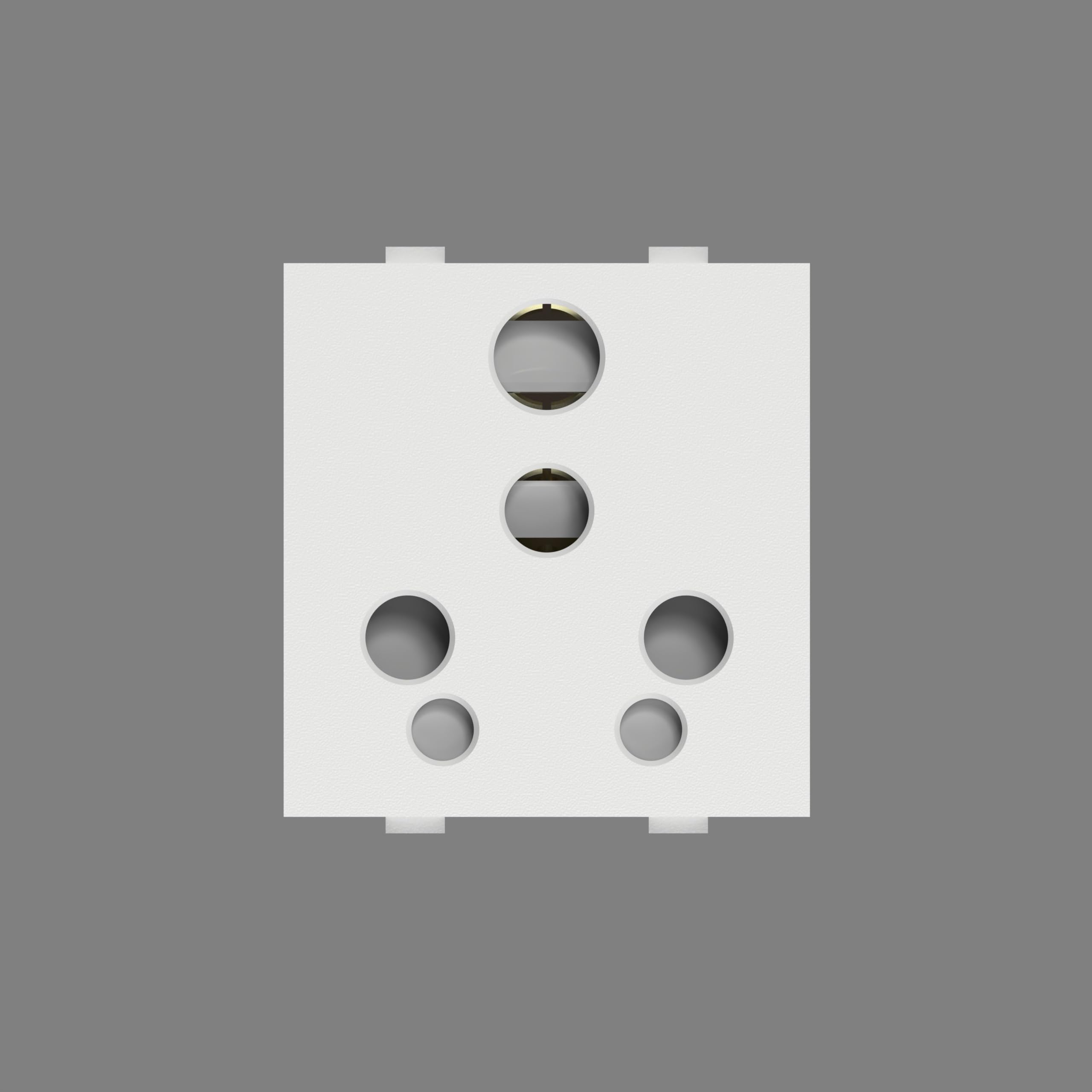 PM Cona Status 6/16A Universal Socket with Safety Shutter (9416) White, Pack of 3-image-37