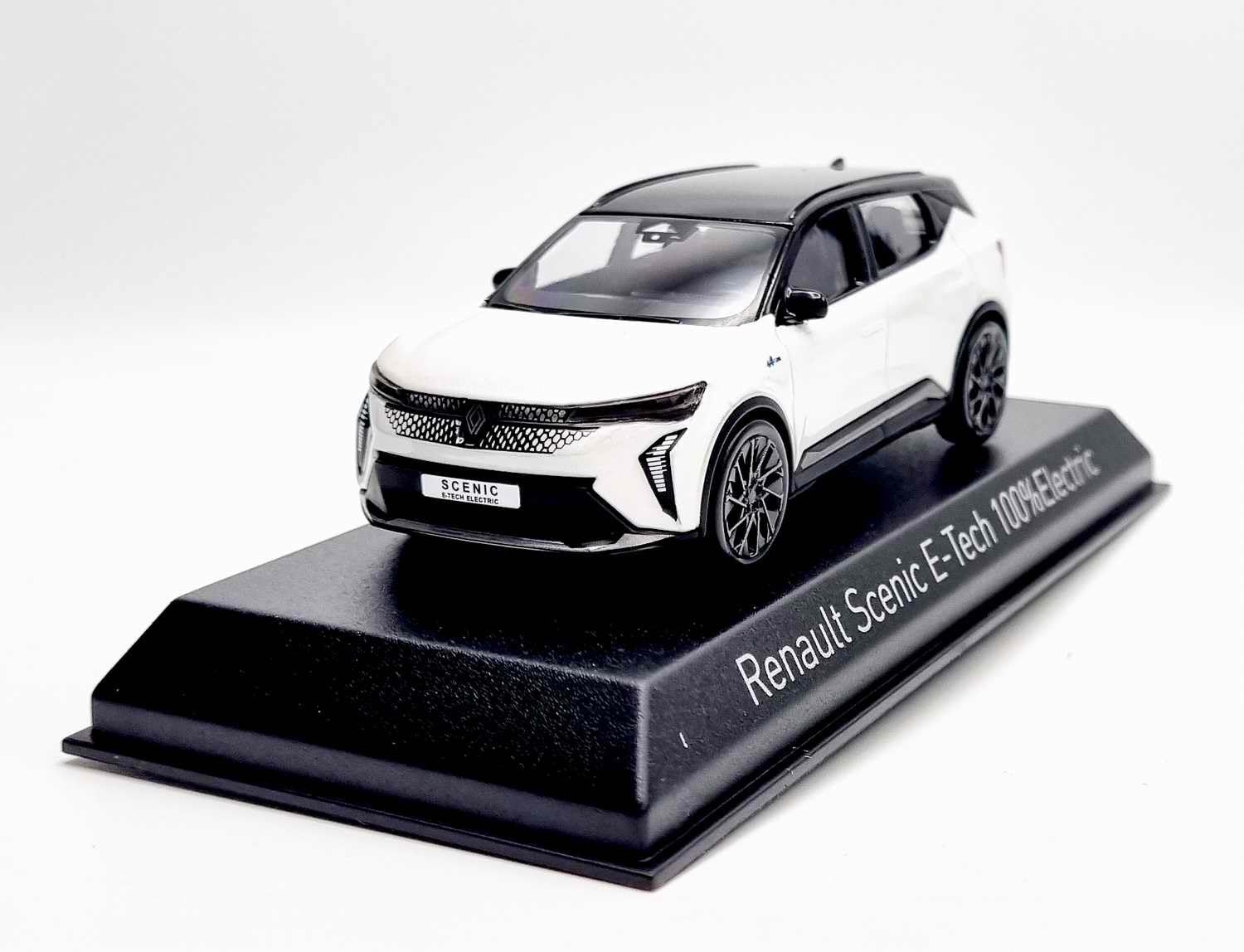 NOREV Voiture de Collection Renault Scénic E-Tech 100% Electric Esprit Alpine 2024 Blanc Nacré 1/43 Métal Compatible avec Renault