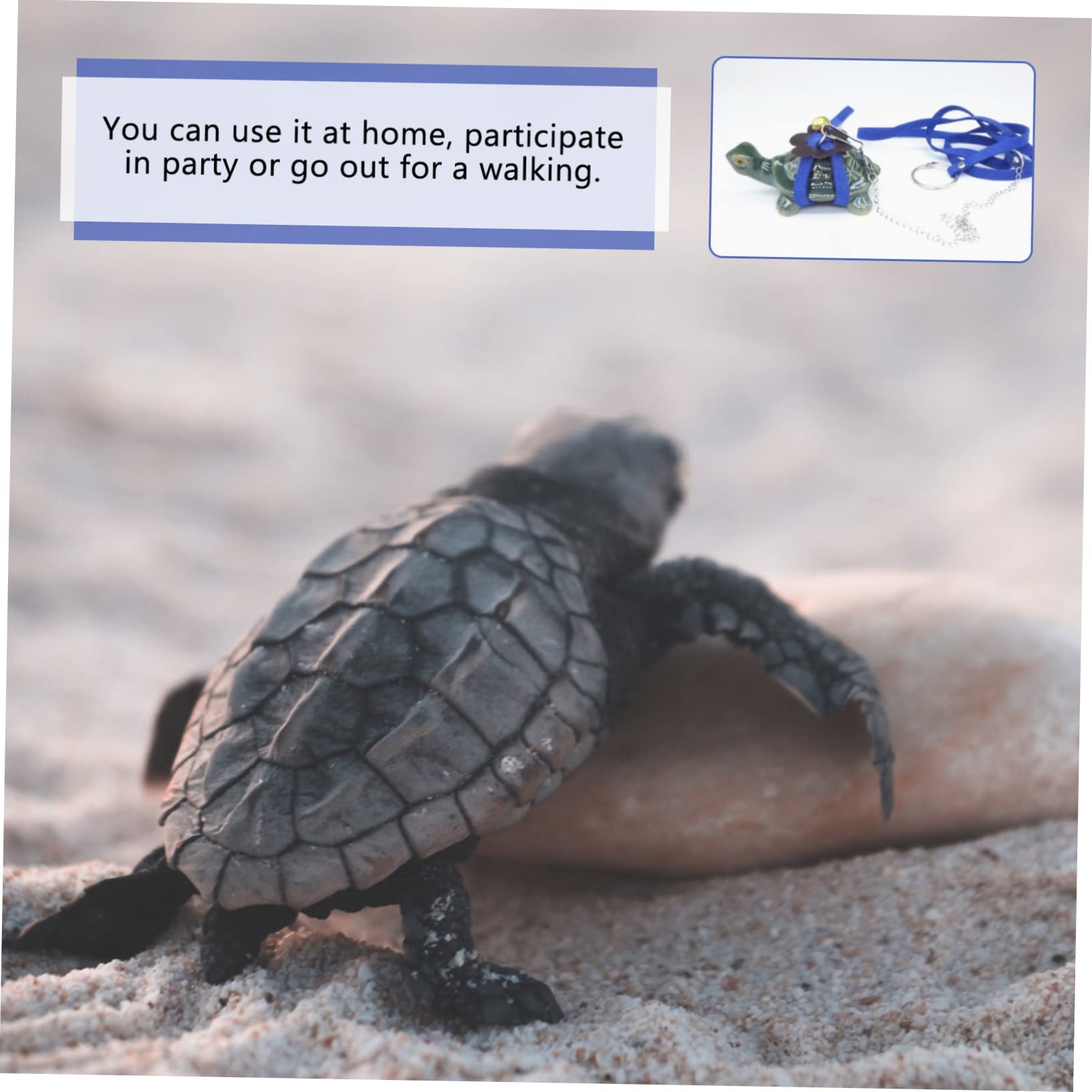 Toddmomy Tortoise Walking Hauling Rope Pet Tow Rope Lightweight Adorable Turtle Leash Harness Random Color