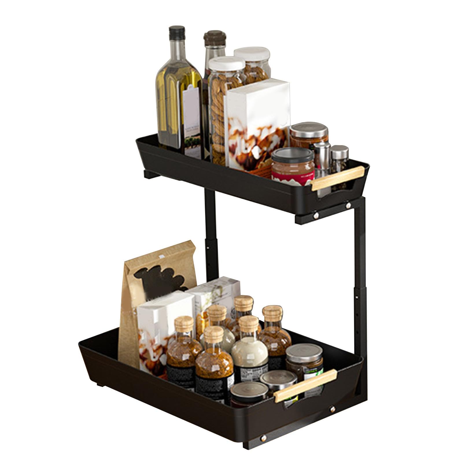 Organisateur de cuisine et meuble bas en acier robuste pour un rangement durable