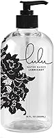Lulu Natural Water-Based Personal Lubricant for Men, Women & Couples - Glycerin-Free Lube, 16oz Thick Gel