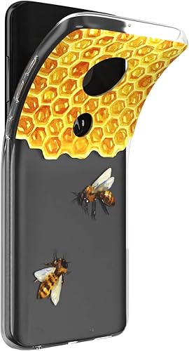 Miniatura 10 de Mertak Funda para teléfono compatible con Motorola Edge + Moto G9 G8 Plus G7 Play Power Z4 Celestial Stars Slim Cover Bear TPU Silicona Montañas