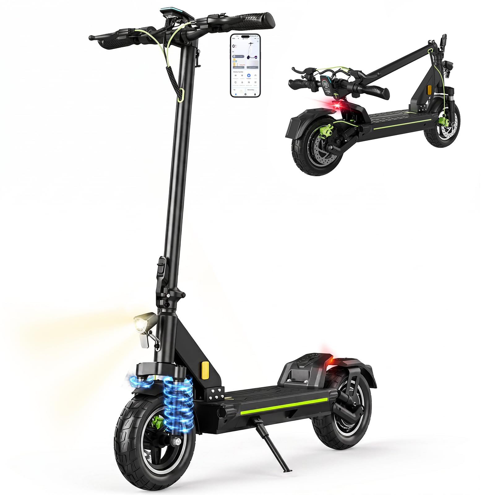 E Scooter mit Straßenzulassung D-Serie, 55-100 km Reichweite, 500W Motor