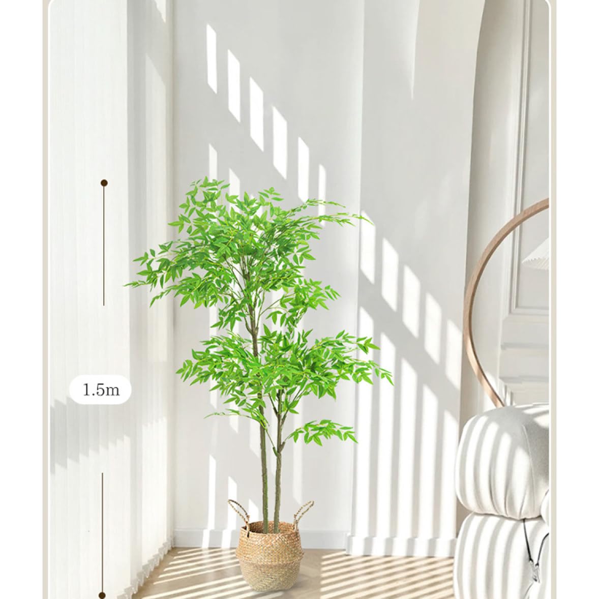 Amazon｜HGJH フェイクグリーン 人工観葉植物 人工観葉樹 160CM