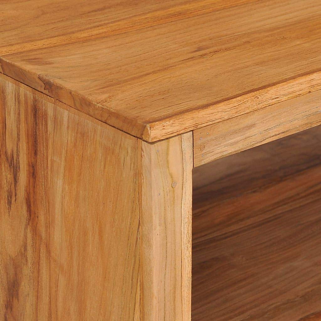 SKM Couchtisch 110x60x40 cm Massivholz Teak,24,6 KG,288895,Color: Braun