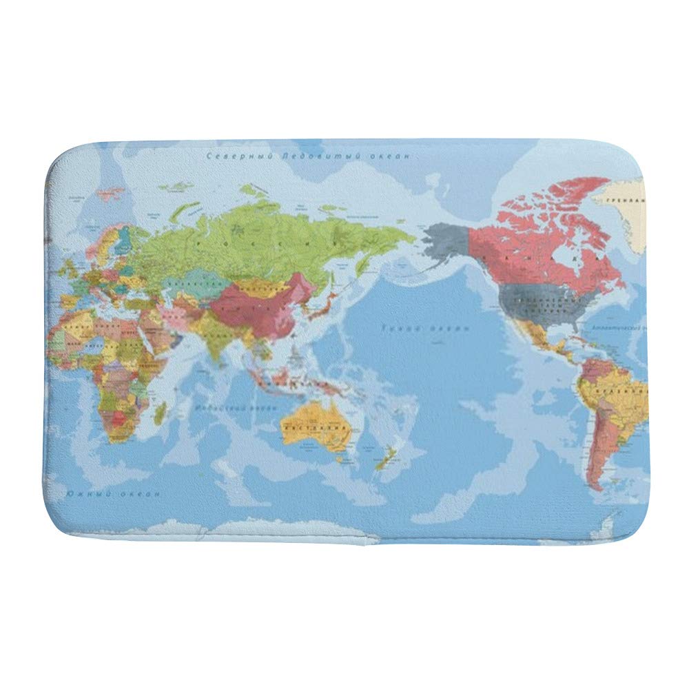 Tapis de bain grand format 91x61 cm absorbant contre le sol mouillé