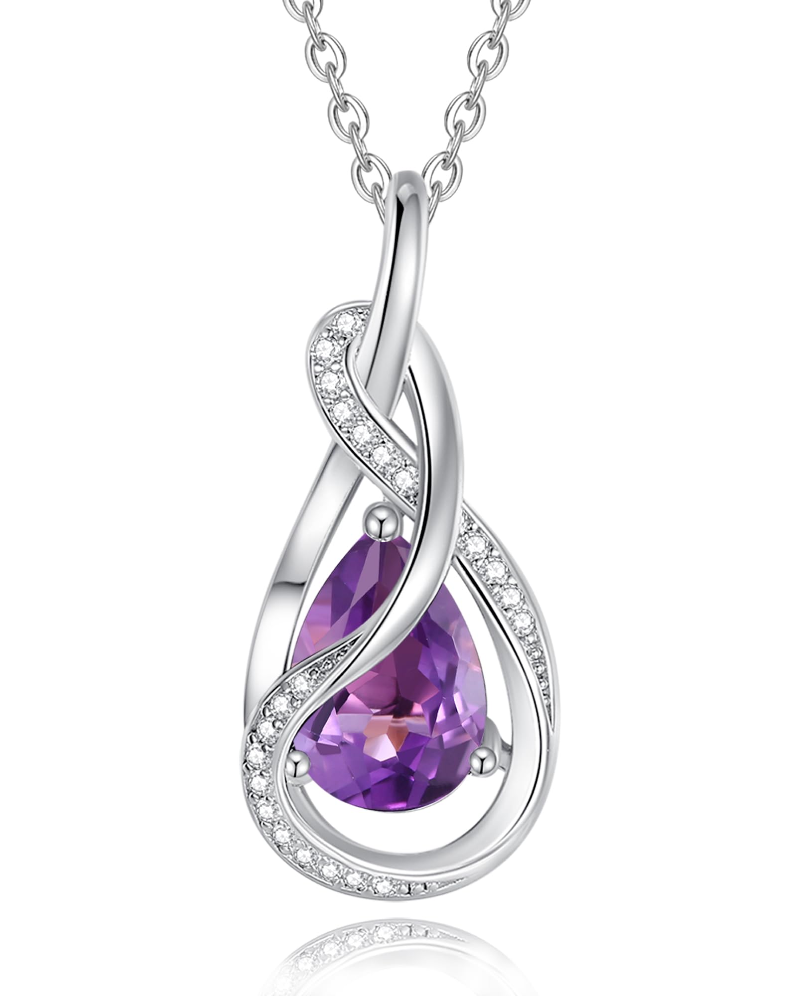FANCIME Mondstein Halskette Damen Juni Geburtsstein Kette St