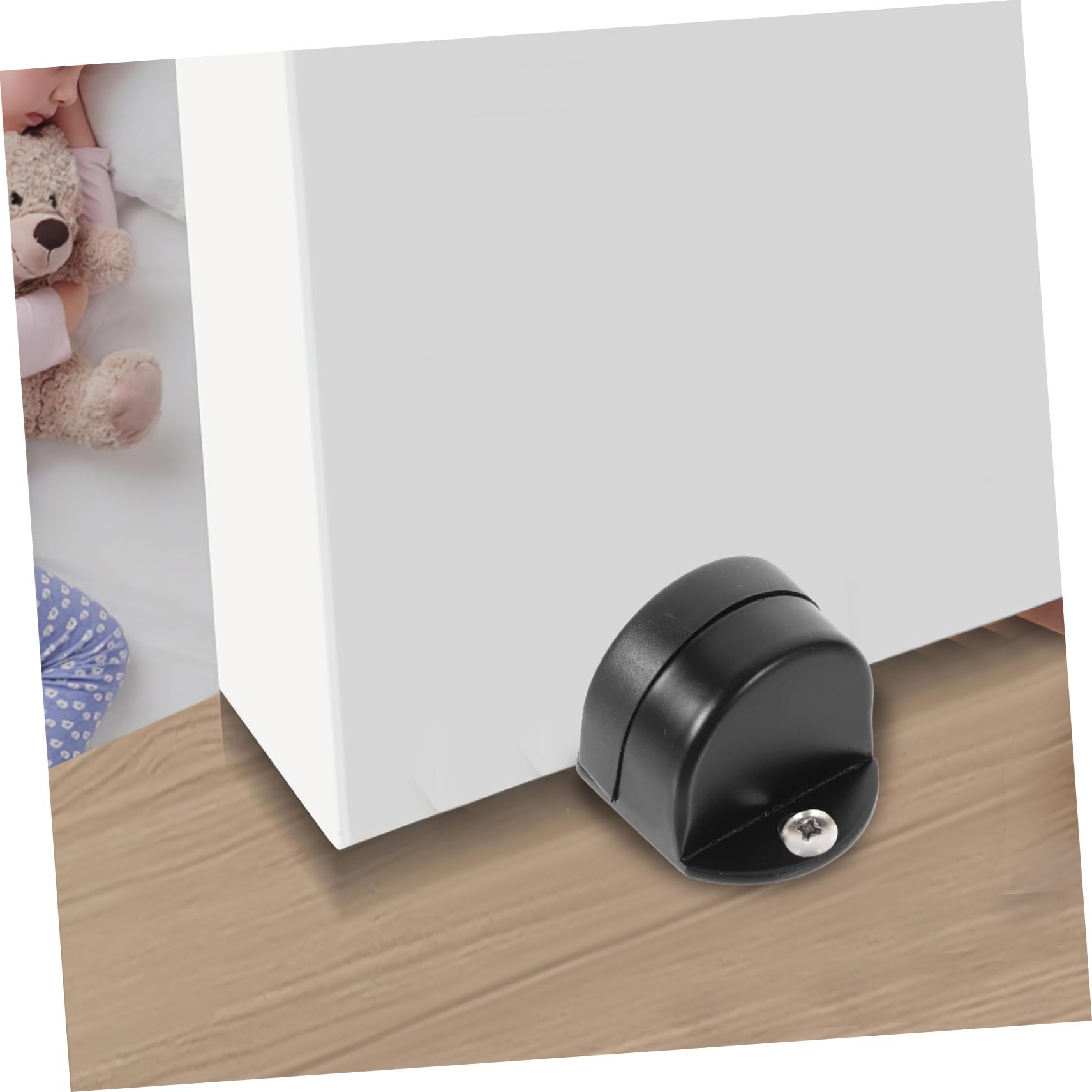 SHINEOFI 4 Piezas topes de Puerta para Paredes Door Stop la Puerta se Detiene topes de Puerta de Seguridad Tope de Puerta montado en el Piso Tope de Puerta Comercial atracción magnética