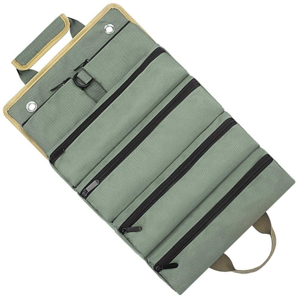 Organisateur portable de chantier : sac outils roll up zippé