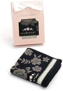 JILL STUART(ジルスチュアート) ポンポネ タオルハンカチ ブラック パッケージ入り プチギフト フラワー 58-3229090 約25×25cm