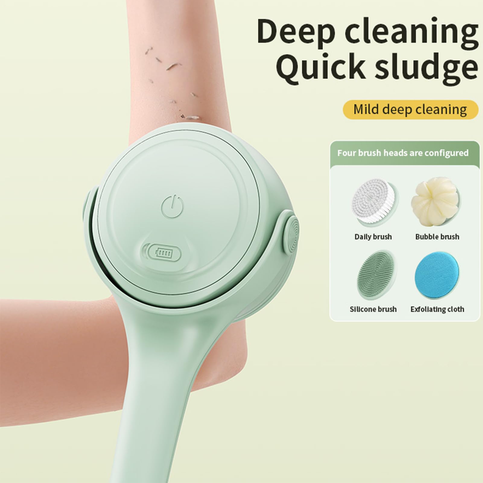 Cepillo Frotador Eléctrico para la Espalda Cepillo de Baño Eléctrico para
