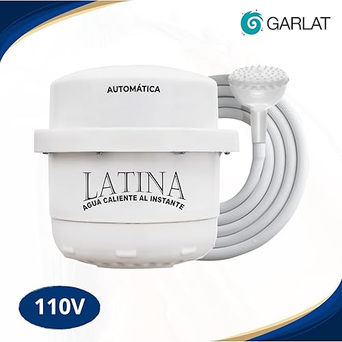 Miniatura 2 de Cabezal de ducha eléctrico latino, calentador de agua Ducha Electrica 110v para Agua Caliente (LT20 110V con cabezal de ducha mini portátil)