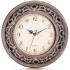Pumtus Plastic Silent Wall Clock, 13 Inch Vintage Large Wall Clocks, Battery Operated Round Pumtus Plastic Silent Wall Clock, 13 Inch Vintage Large Wall Clocks, Battery Operated Round product