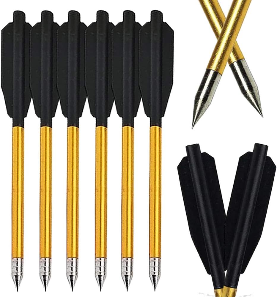 Nmcpy 6 5インチ クロスボウ矢 ピストルクロスボウ用矢 ボウガン ボーガン矢 狩猟用 練習用