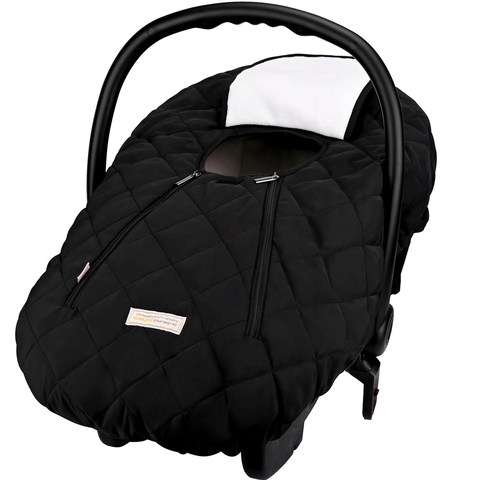 Bebamour Copriseggiolino Auto Universale Caldo Seggiolino Auto Pedana Anti Vento e Acqua Porta Zip Anteriore Lavabile in Macchina