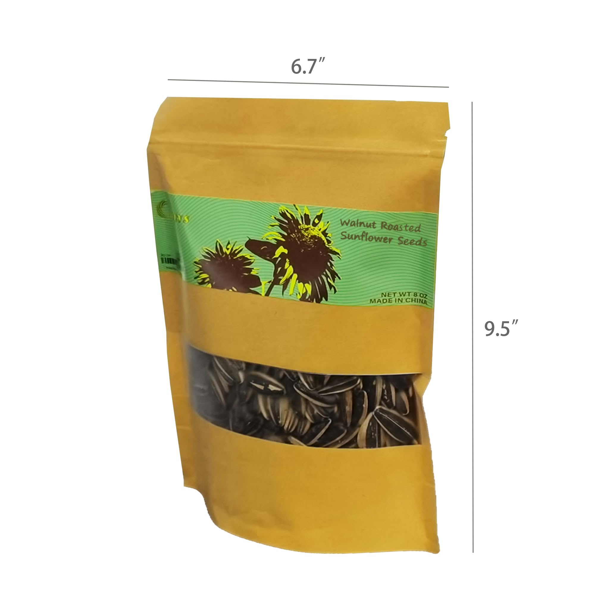 FixtureDisplays® 8 oz Pack of 1 Roasted Sunflower Seeds Chinese