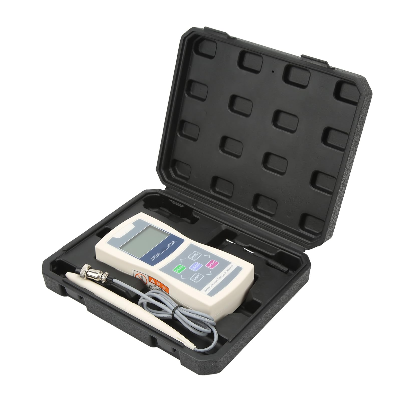 Misuratore di Gauss Digitale Portatile con Rilevatore di densità Magnetica F con Sonda per il Controllo dei Campi Magnetici Permanenti