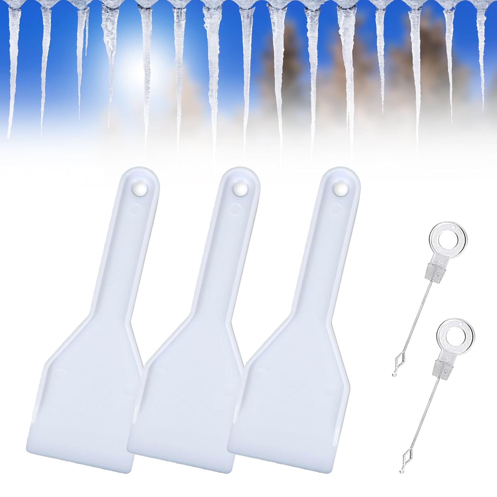 Petex 46030000 Raschietto Per Ghiaccio A Uovo Con Asta Telescopica 86-132 Cm - Spazzola Orientabile 90°