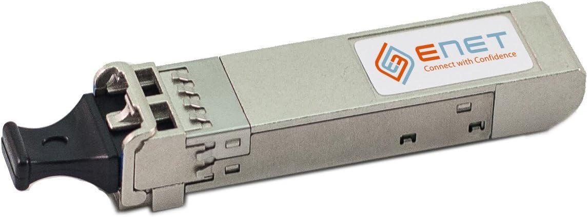ENET Components | SFP-10G-LR-ENC | 10GBASE-LR SFP+ 1310nm 10km SMF LC OEM Compatible Transceiver, Included