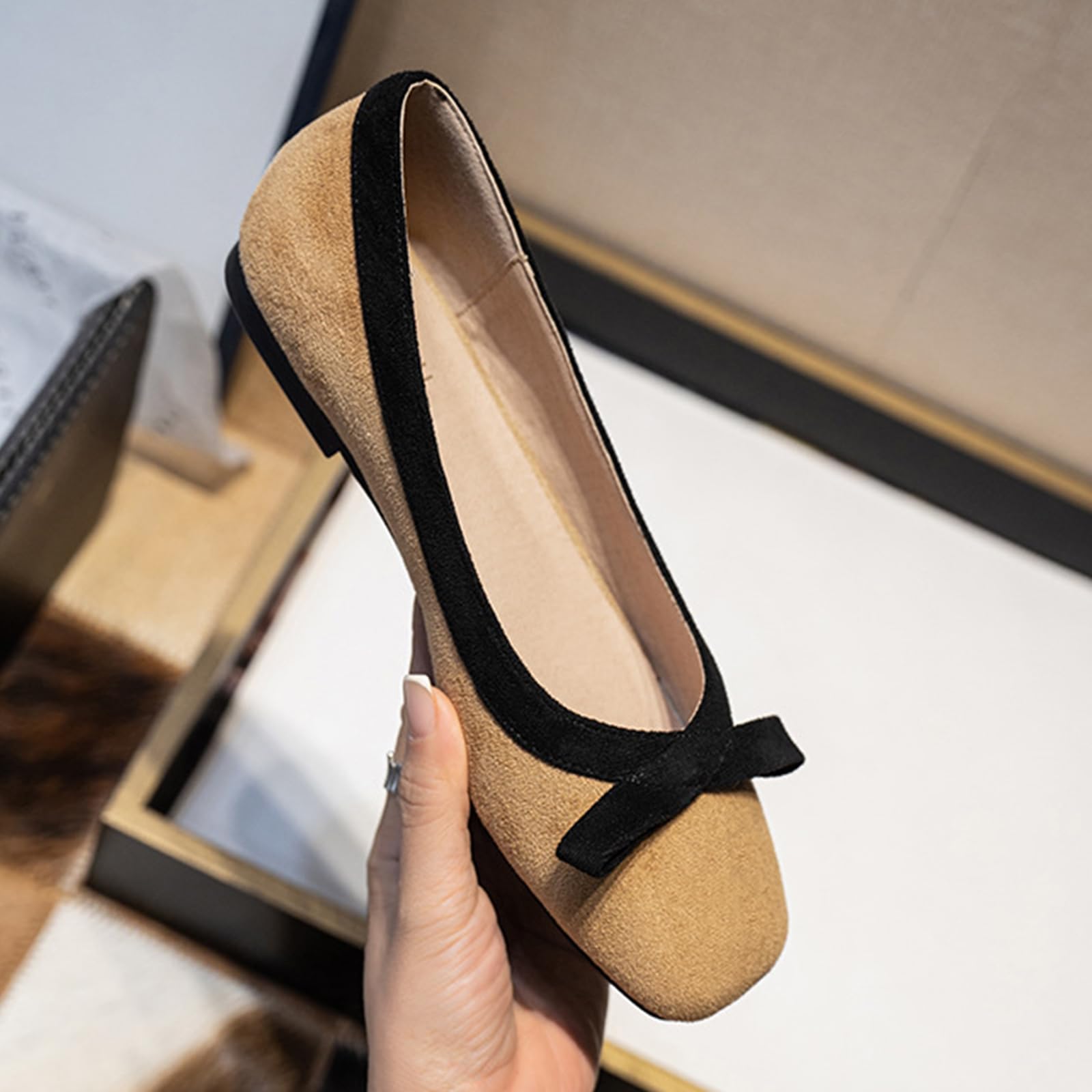 Ballerine Donna Dettaglio Fiocco Stile Quotidiano