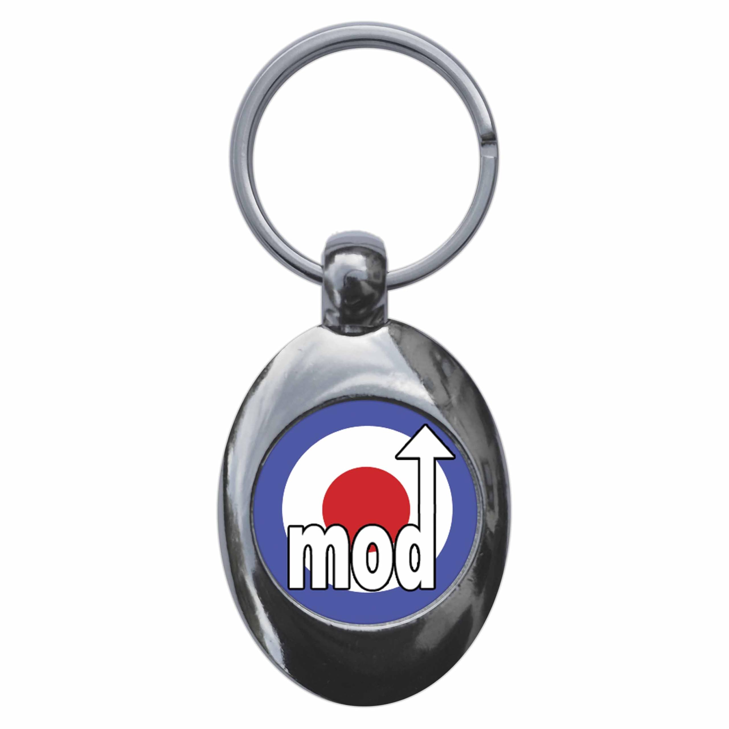 Ozorath Mod Target Roundel Keyring Keychain Key Ring Chain With Trolley Coin