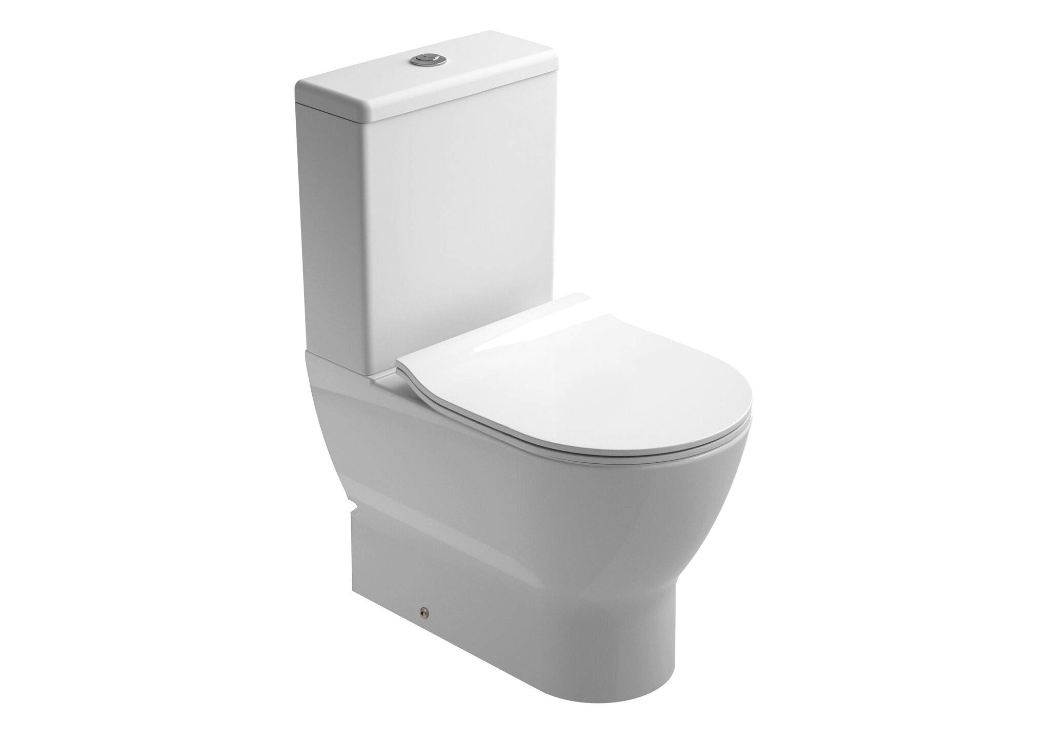Gala Emma – Asiento Fijo para el Inodoro, Incluye Kit de Fijación y Bisagras de Acero Inoxidable, Color Blanco, Medidas 38 x 5 x 43.8 cm – Modelo G5166401