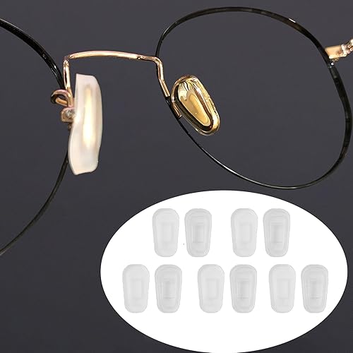 UPIONIC Cubierta de almohadilla para la nariz para lentes, cómoda almohadilla antideslizante para la nariz, almohadilla para la nariz para hombres y