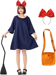 [akaien] ハロウィン コスプレ 魔女 かわいい 仮装 レディース 魔女の宅配屋さん コスチューム 舞台演出服 文化祭 学園祭 衣装