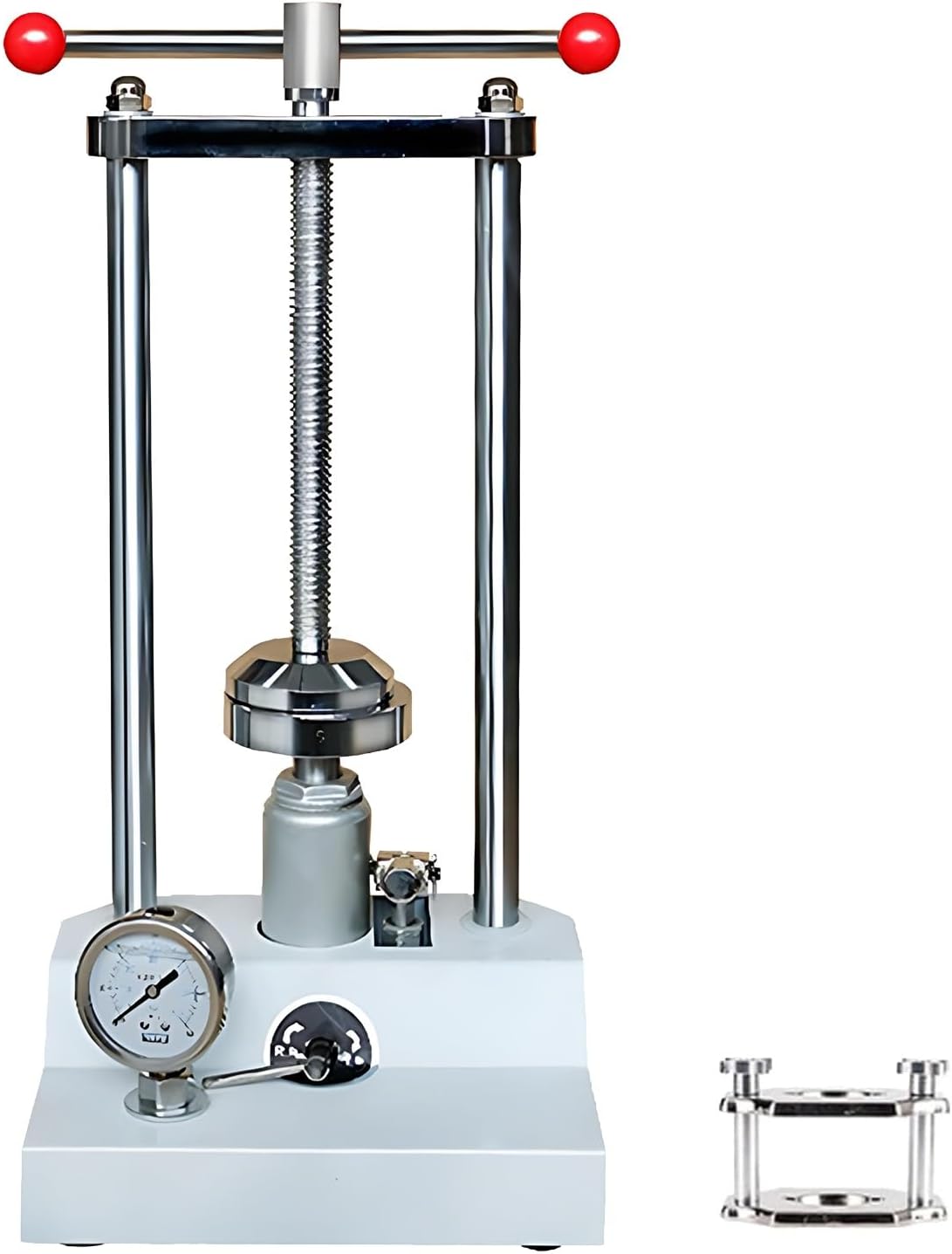 Dental Press Machine - Hydraulic Compressor with Pressure Gauge, Essential Tool for Dental Professionals and Laboratories