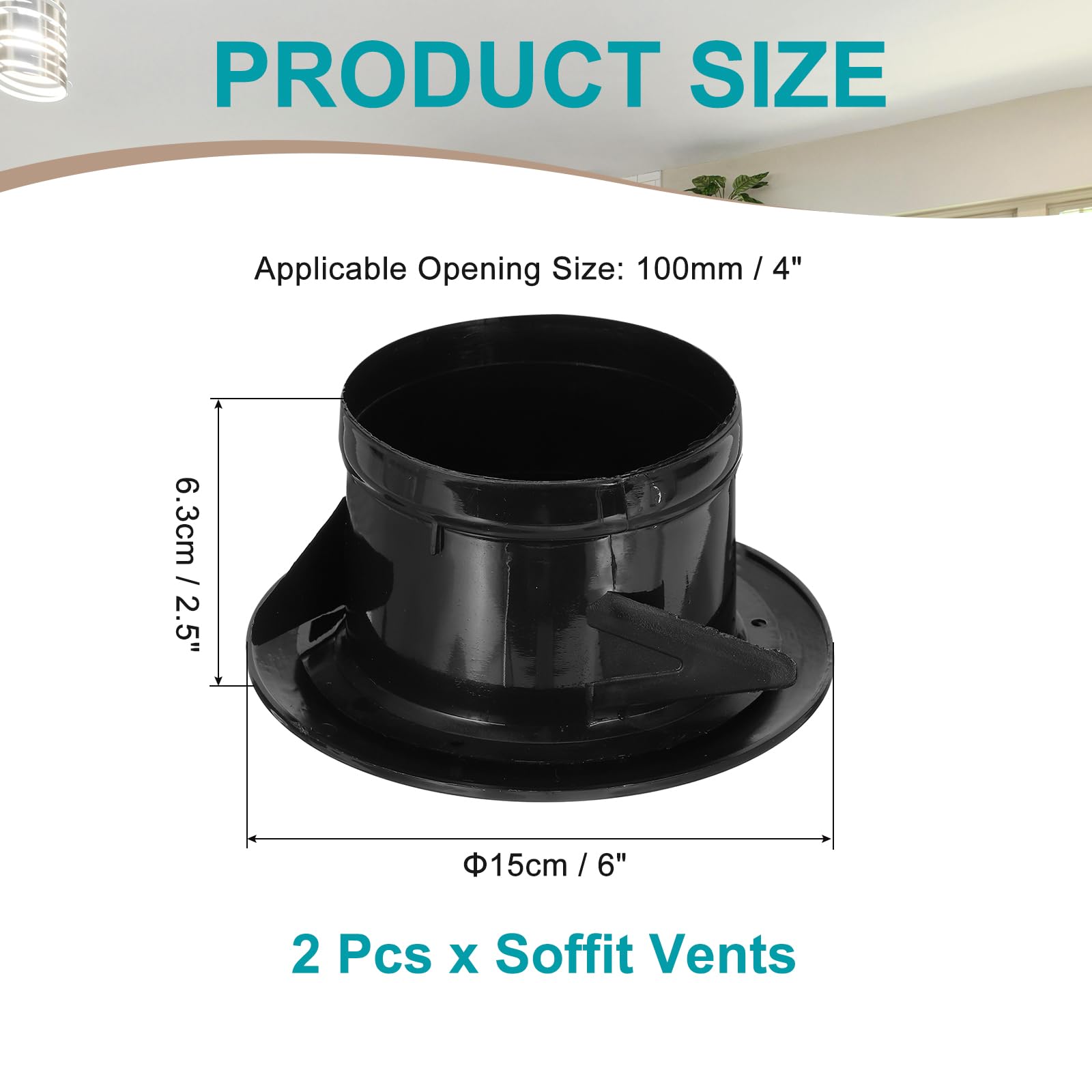 PATIKIL 4 Inch Round Air Vent Cover - Image 2
