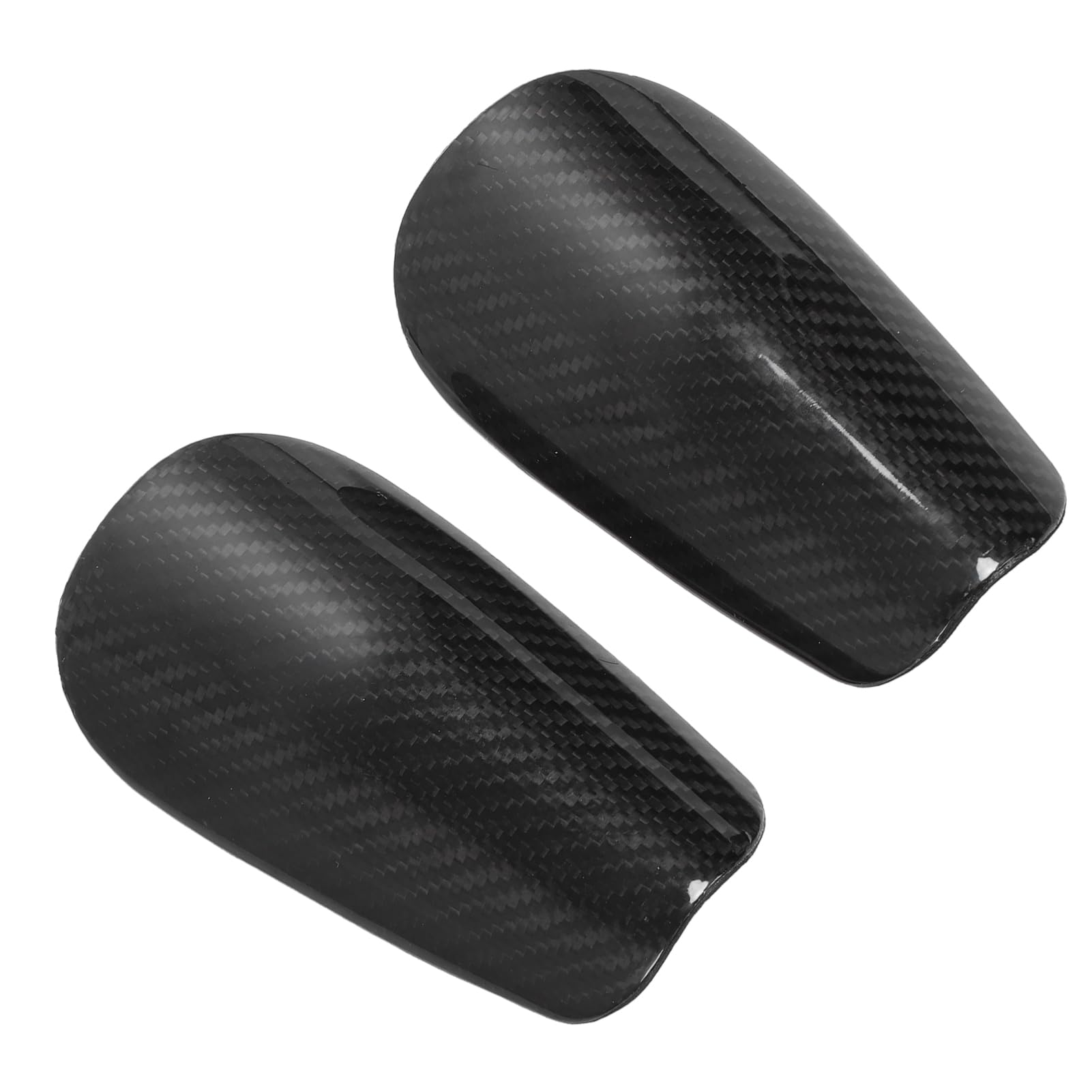 Tibia Football Pad, Shin Guard Super Léger Composite Material Fiber for Sports (Black)