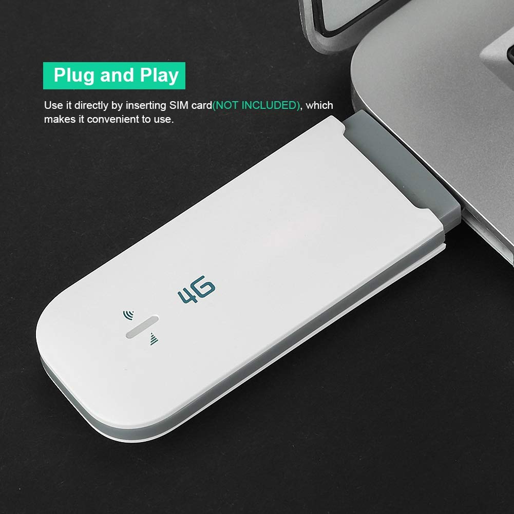 Clé électronique 4G LTE USB WiFi, Carte FDD TDD Carte Mémoire avec Adaptateur/récepteur WiFi de Carte réseau sans Fil USB pour système pour pour OS