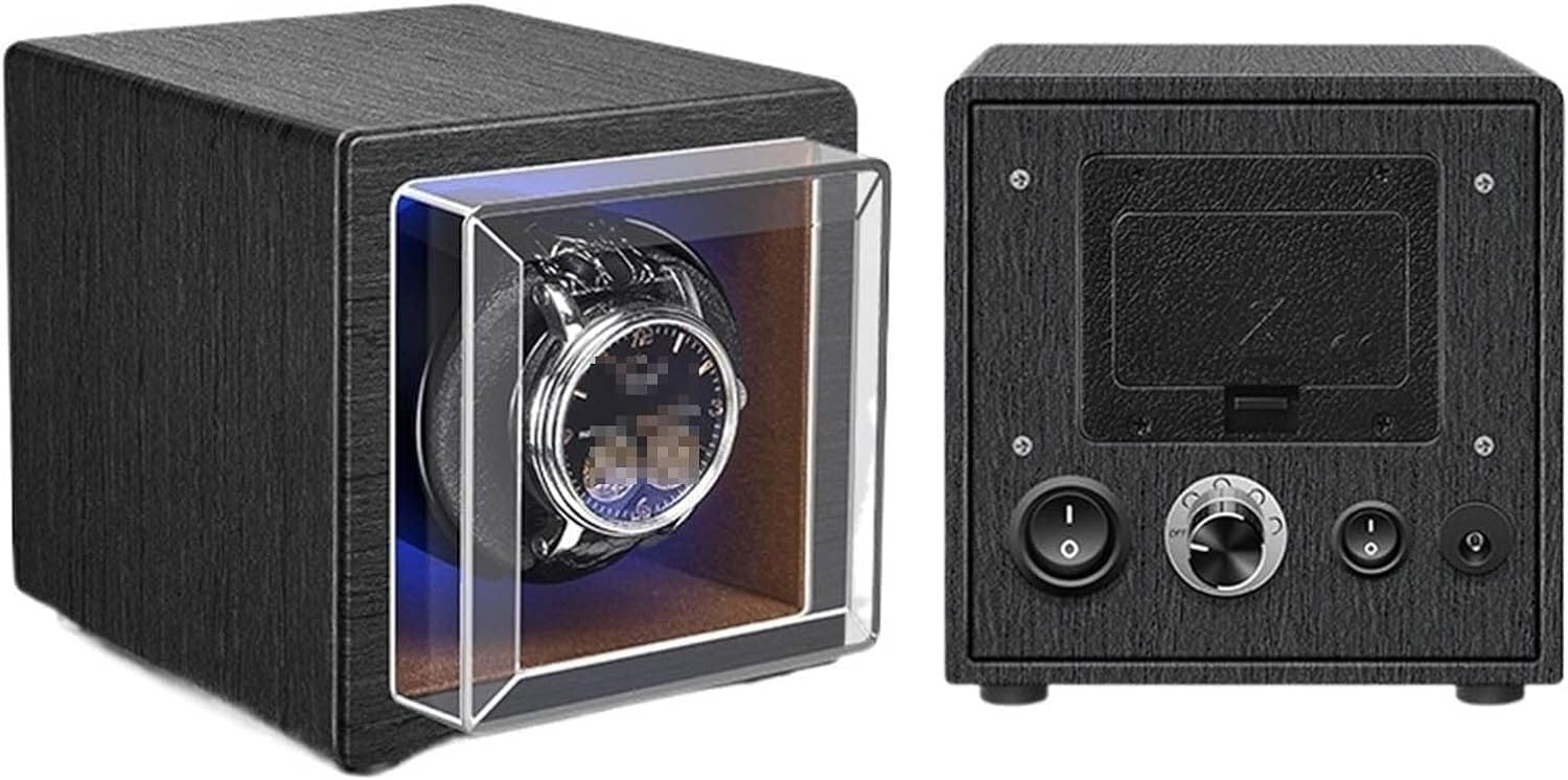 Automatic Watch Winder Box Mechanical Shaker Vertical Rotator Upper Chain Placer Storage