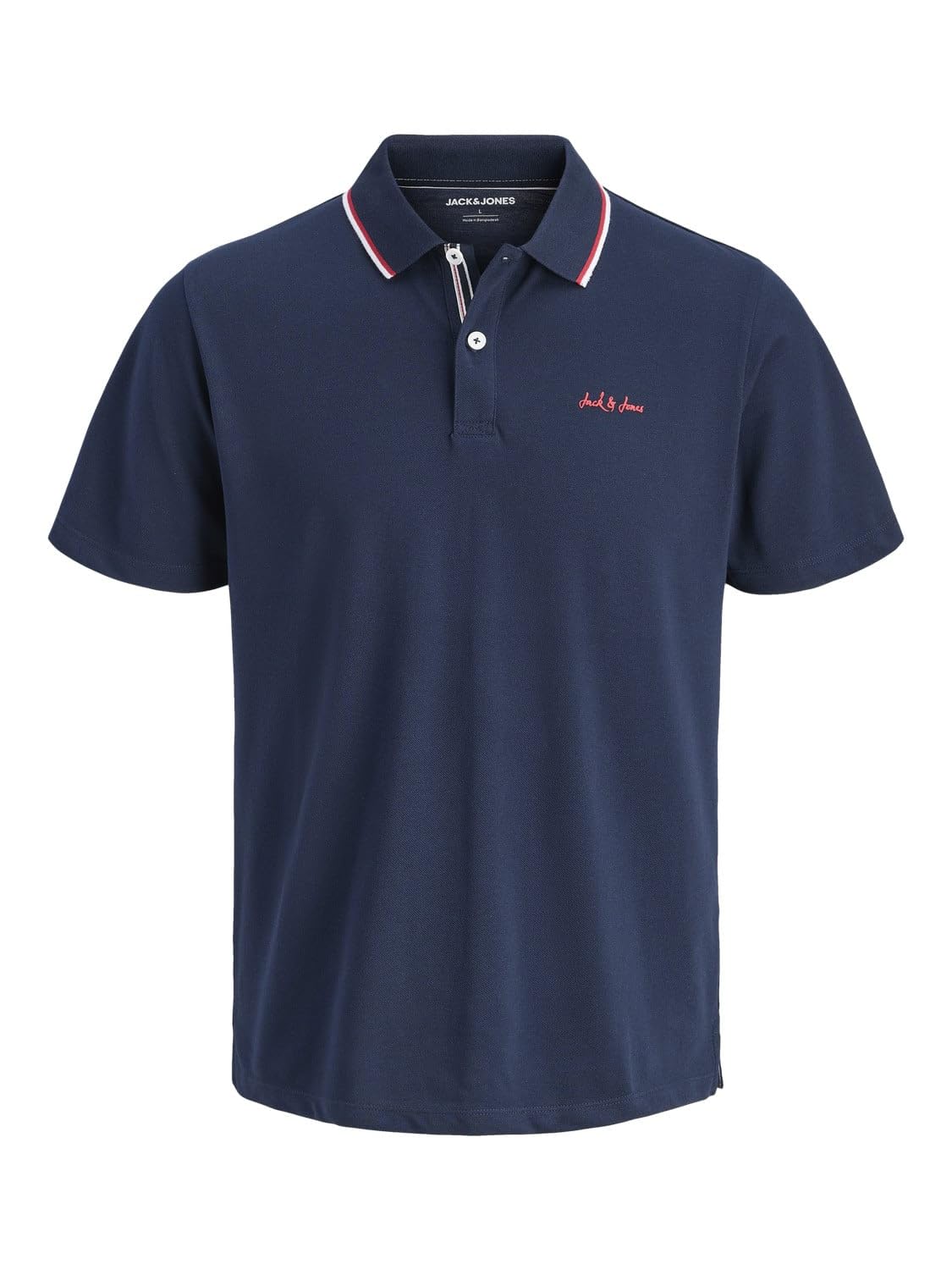 JACK & JONES Jjblaze Polo Ss Ln-Navy Blazer-XX-Large