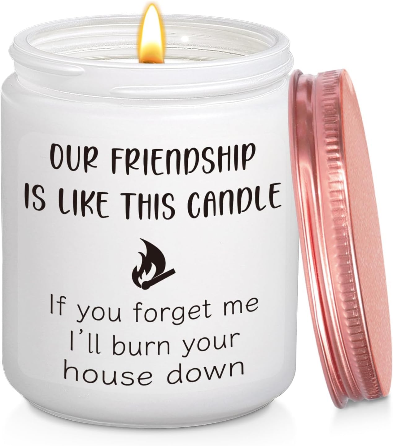 Friend Gifts for Women, Funny Best Friend Candle, Best Friend Birthday Gift, Hand Poured Lavender Scented Bestie Gift Candle, Friendship Gifts for Female Friends, BFF, Soul Sister, Coworker