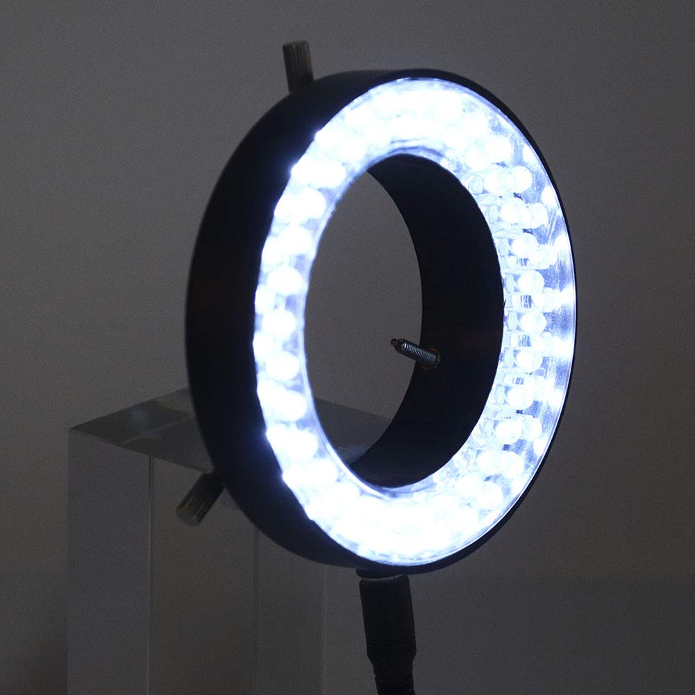 Przenośna wykwintna lampa pierścieniowa, mikroskop pierścieniowy LED do stereoskopów i kamer + lampa do naprawy biżuterii o doskonałej jasności (EU220V)