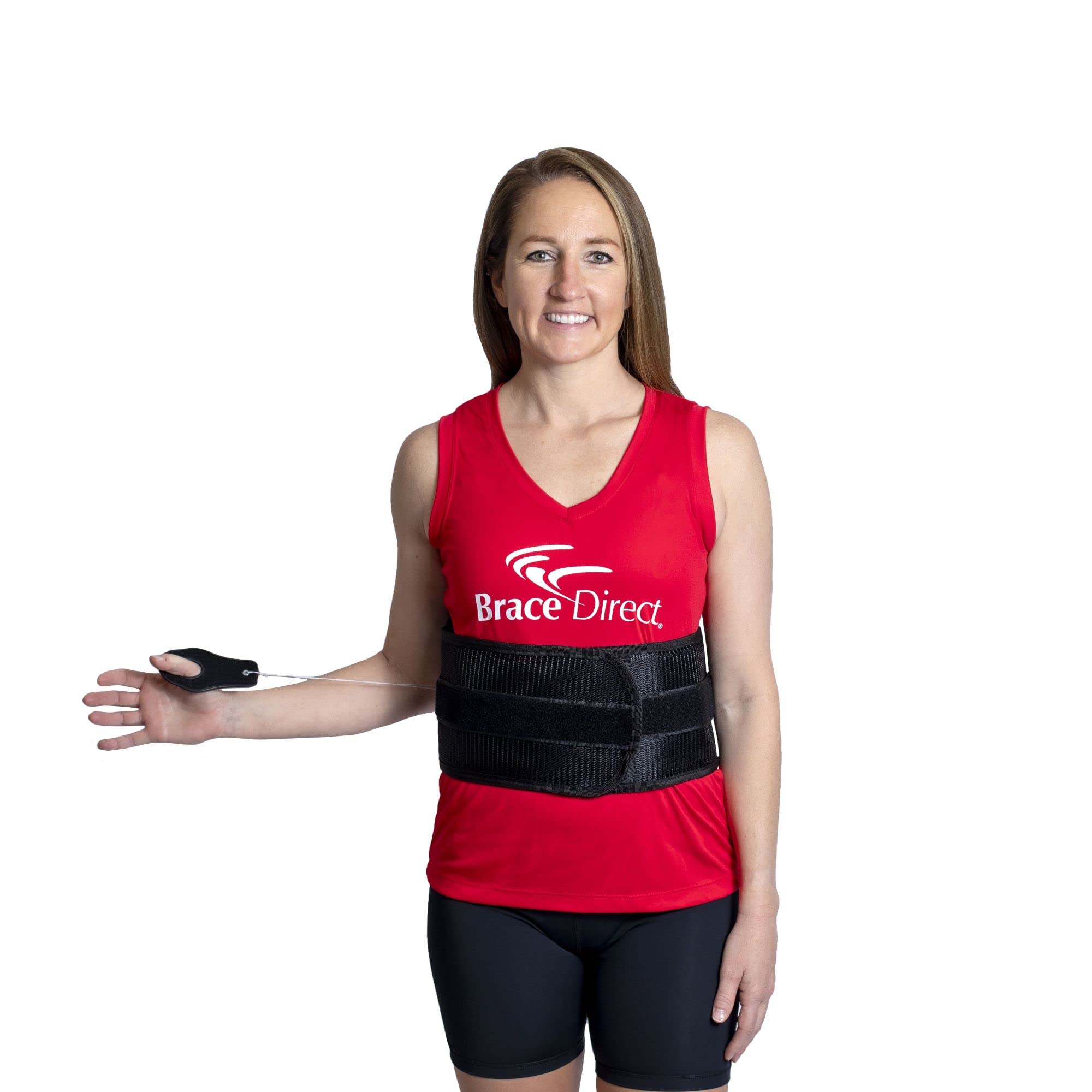 Brace Direct Soporte de espalda LSO contorneado con soporte lumbar ajustable para dolor de espalda baja, hernia de disco, ciática, estenosis espinal y recuperación postquirúrgica (ajuste universal)