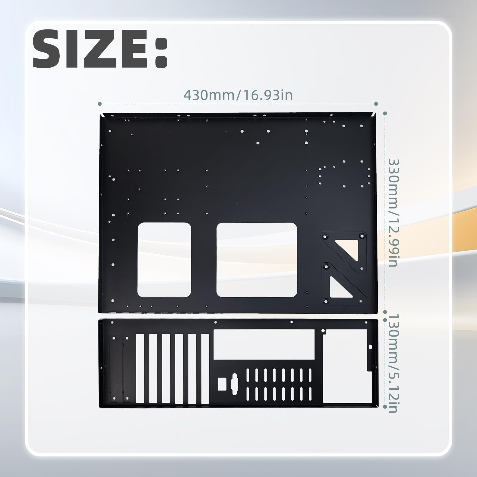 Banc d'essai PC, Boîtier Ouvert E-ATX, Dissipation Thermique largement dimensionnée, Boîtier PC Open Air, Support pour Carte mère pour Serveur et PC (E-ATX)