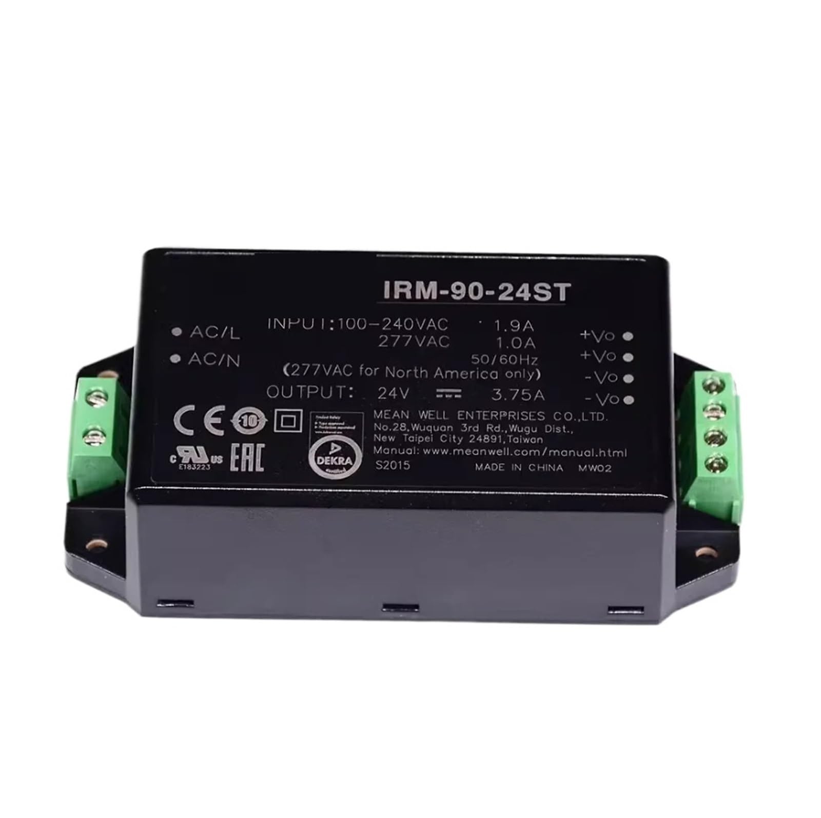 BRODEFUP Power module IRM-90 RM-90-12ST 12V IRM-90-15ST 15V IRM-90-24ST 24V IRM-90-48ST 48V 90W(IRM-90-24ST 24V)