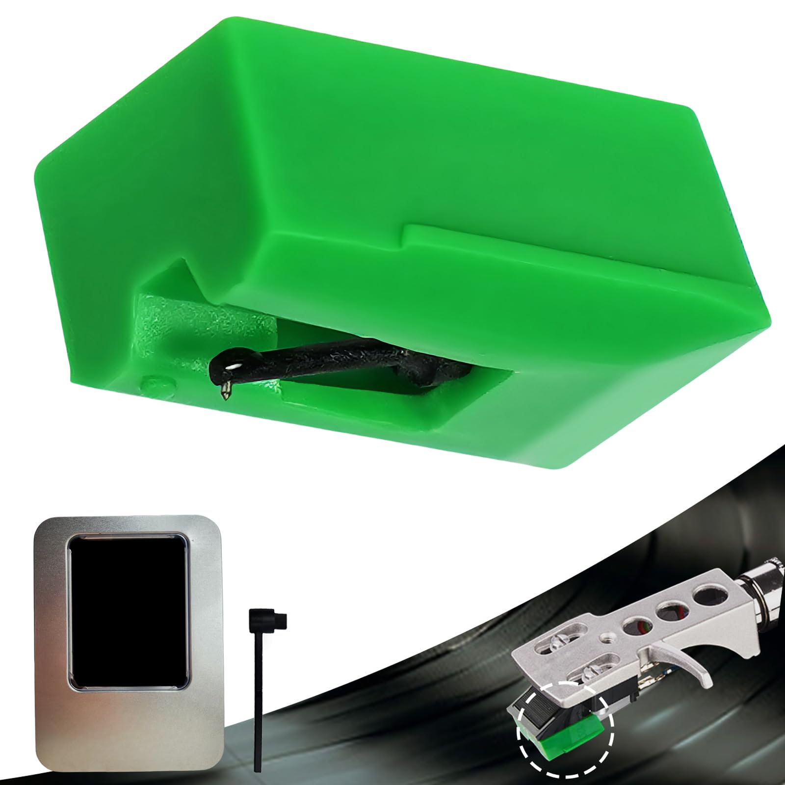 2026 ulepszony rysik, zamiennik igły diamentowej ATN95E, kompatybilny z Audio-Technica AT-LP120-USB, do ATN95E zamiennik rysika