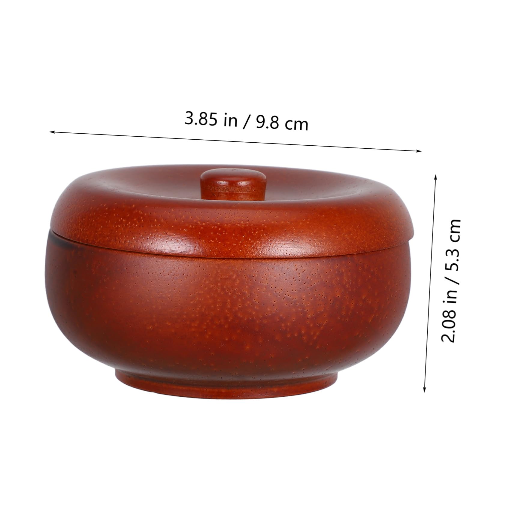 MAGICLULU Bol à Raser Bois avec Couvercle Boîte à Savon pour Hommes Pot à Blaireau pour Barbe Gobelet de Rasage Accessoire de Nettoyage pour Rasoir