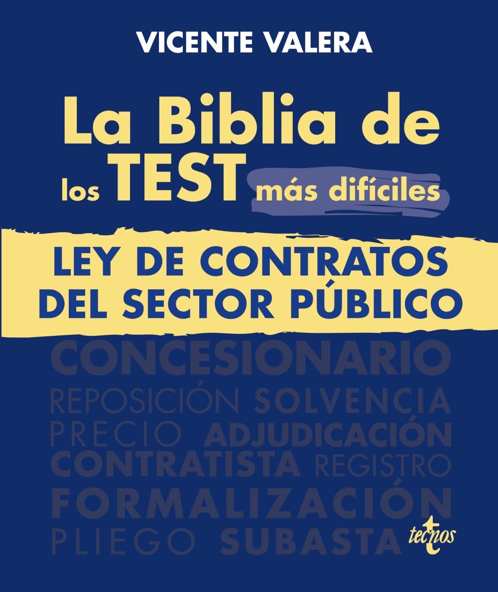 La BIBLIA de los Test Ley de Contratos préparation concours administratifs Espagne