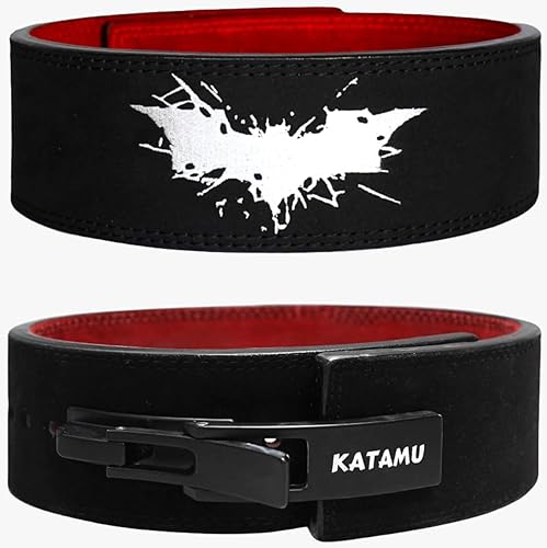 Miniatura 17 de Katamu Cinturón de levantamiento de pesas de cuero de alta calidad, palanca de acero segura, soporte de levantamiento de pesas para peso muerto, why