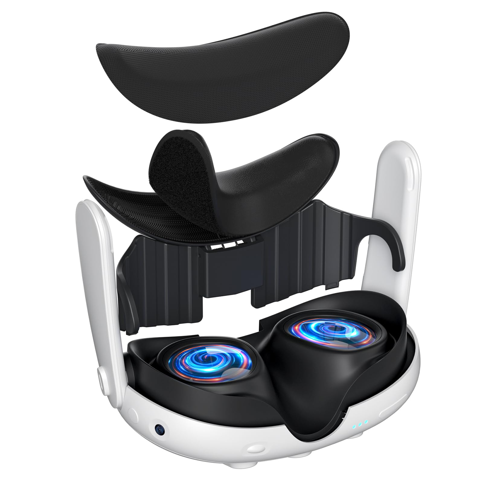 HASALASO MR Faciccal Interface for Meta Quest 3 (Black, Quest 3)