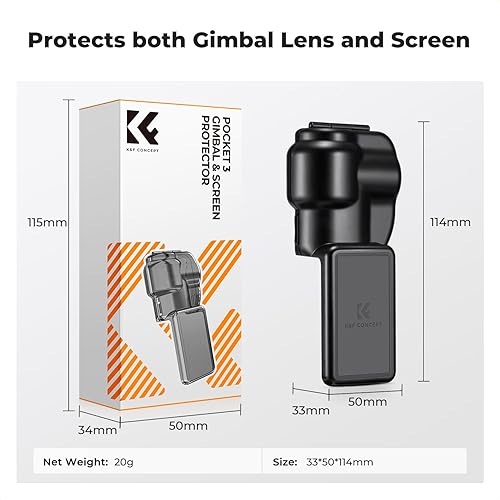 Miniatura 7 de K&F Concept Estuche Protector para DJI Osmo Pocket 3, Protector de Lente de Pantalla de Gimbal, Estuche de Plástico Accesorios Pocket 3