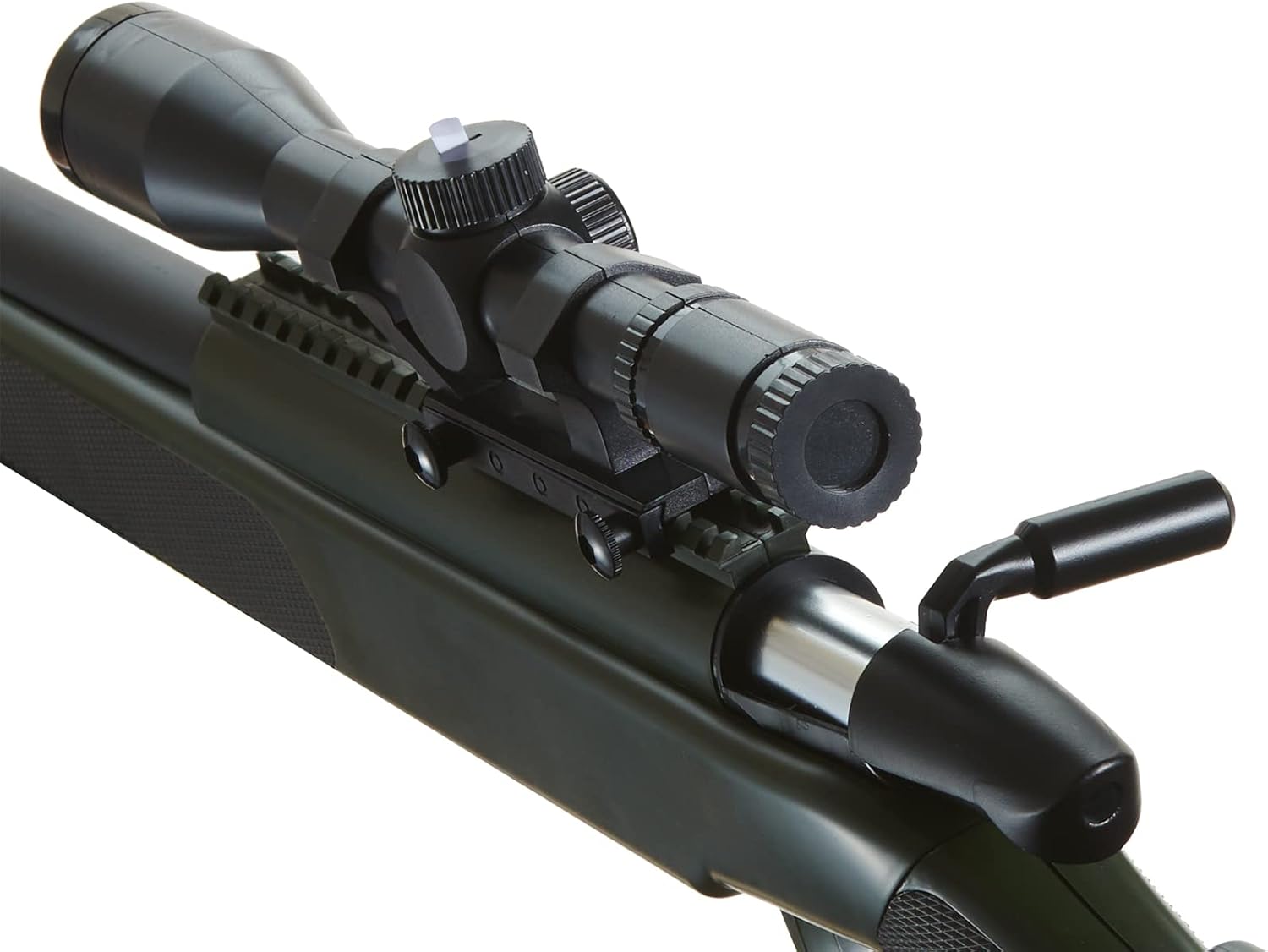 420 FPS Durable Polymer MK51 Bolt Action Airsoft Sniper Rifle Full Metal Bolt w/Scope