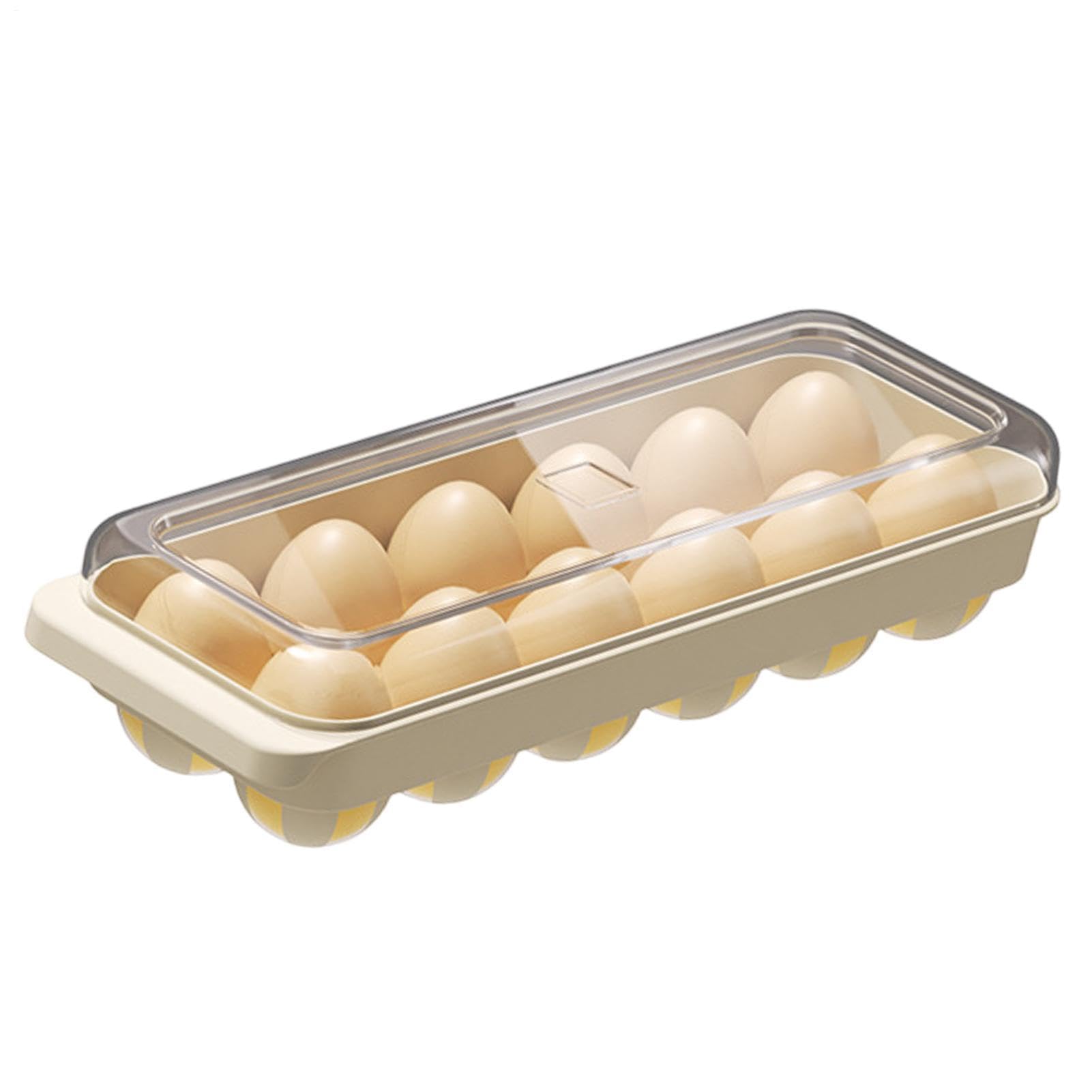 Soporte para huevos apilable y transparente que optimiza el espacio de su refrigerador